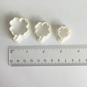 Coupe-argile polymère de trèfle à quatre feuilles | Fabrication de bijoux de boucles d’oreilles