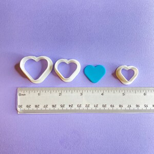Rounded Heart Polymer Clay Cutter | Earring Jewelry Making