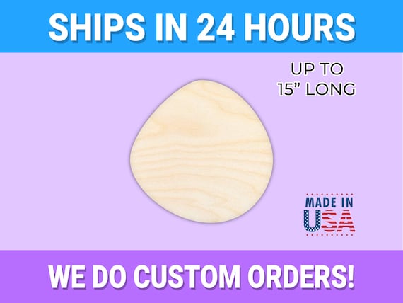 Badge - Laser Cut Out Unfinished Wood Craft Shape BDG18 Badge - Laser Cut Out Unfinished Wood Craft Shape BDG18