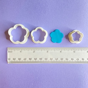 Puffy Petals Flower Polymer Clay Cutter | Earring Jewelry Making