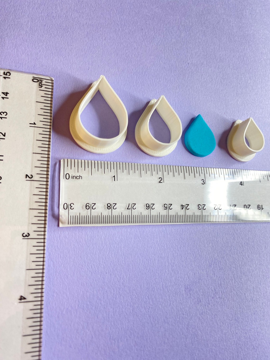 Raindrop Polymer Clay Cutter Earring Jewelry Making Etsy