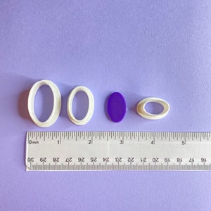 Skinny Oval Polymer Clay Cutter | Earring Jewelry Making
