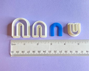 Wide Rainbow Arch Polymer Clay Cutter | Earring Jewelry Making