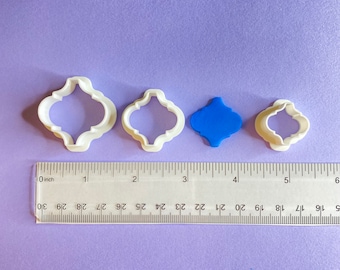 Moroccan Tile Polymer Clay Cutter | Earring Jewelry Making