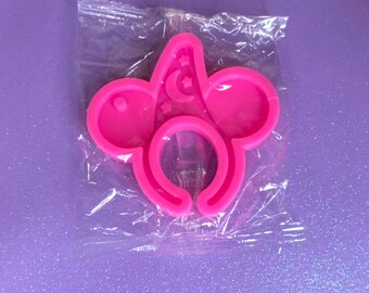 Mouse Hat Headband Keychain Ornament Silicone Mold Shiny | 2.75 Inches