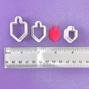 Hanukkah Dreidel Polymer Clay Cutter | Earring Jewelry Making | Hanukkah Cookie Cutter