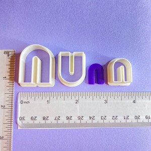 Rainbow Arch U-Shape Polymer Clay Cutter Earring Jewelry Making image 5