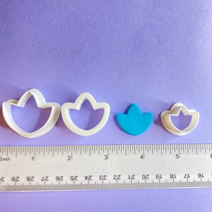 Short Tulip Flower Polymer Clay Cutter | Earring Jewelry Making