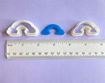 Arco iris con nubes Cortador de arcilla polimérica / Fabricación de joyas de pendientes