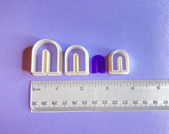 Rainbow Arch U-Shape Polymer Clay Cutter | Earring Jewelry Making