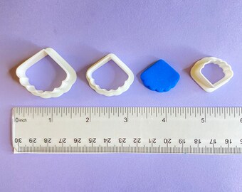 Scallop Dangle Polymer Clay Cutter | Earring Jewelry Making