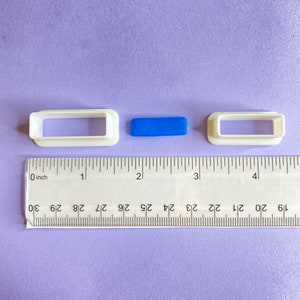 Rounded Rectangle Bar Polymer Clay Cutter | Earring Jewelry Making | Bar Necklace Rectangle