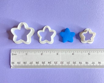 Puffy Star Polymer Clay Cutter | Earring Jewelry Making