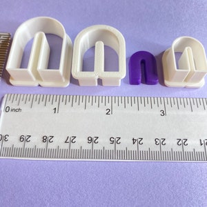 Rainbow Arch U-Shape Polymer Clay Cutter Earring Jewelry Making image 4
