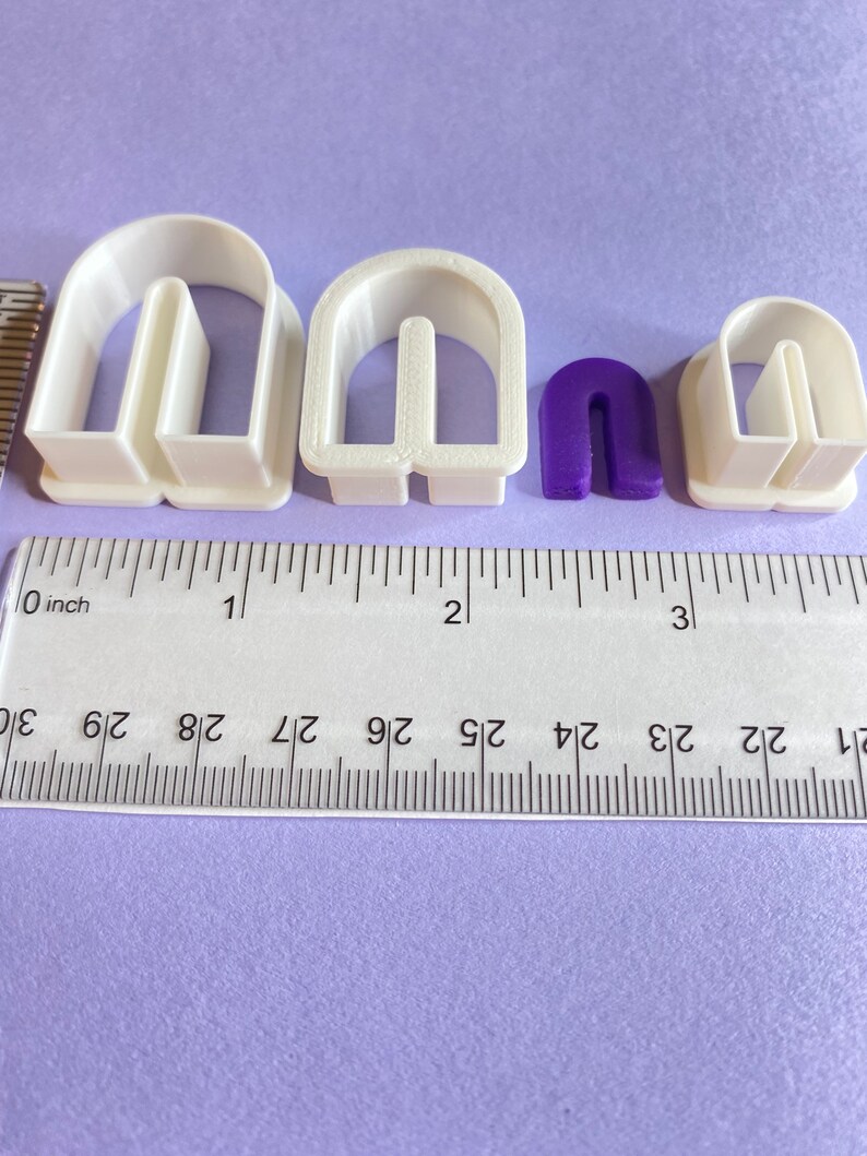 Rainbow Arch U-Shape Polymer Clay Cutter Earring Jewelry Making image 4
