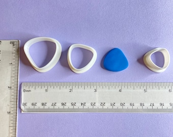 Beach Pebble Polymer Clay Cutter | Earring Jewelry Making