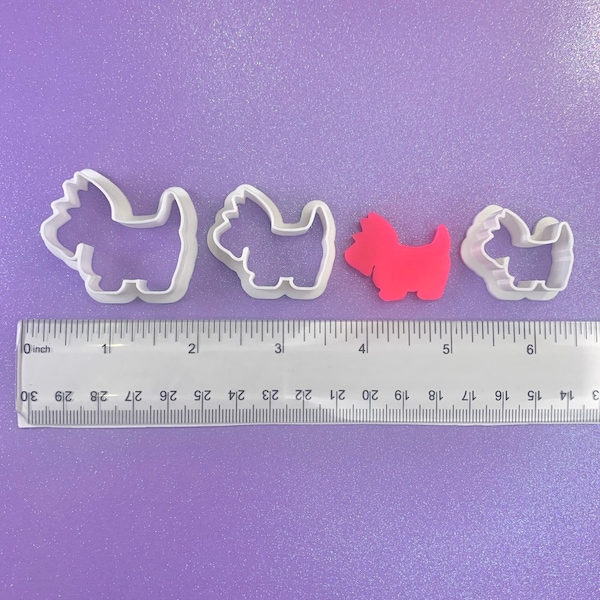 Scottish Terrier Polymère Clay Cutter | Fabrication de bijoux de boucles d’oreilles | Chien Scottie Clay Cutter