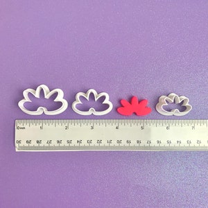 Petal Half Flower Polymer Clay Cutter | Earring Jewelry Making