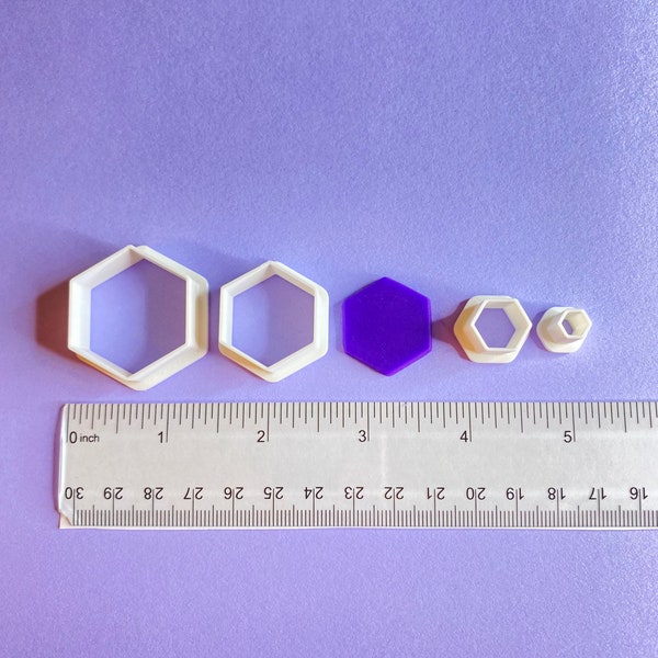 Hexagon Polymer Clay Cutter | Earring Jewelry Making