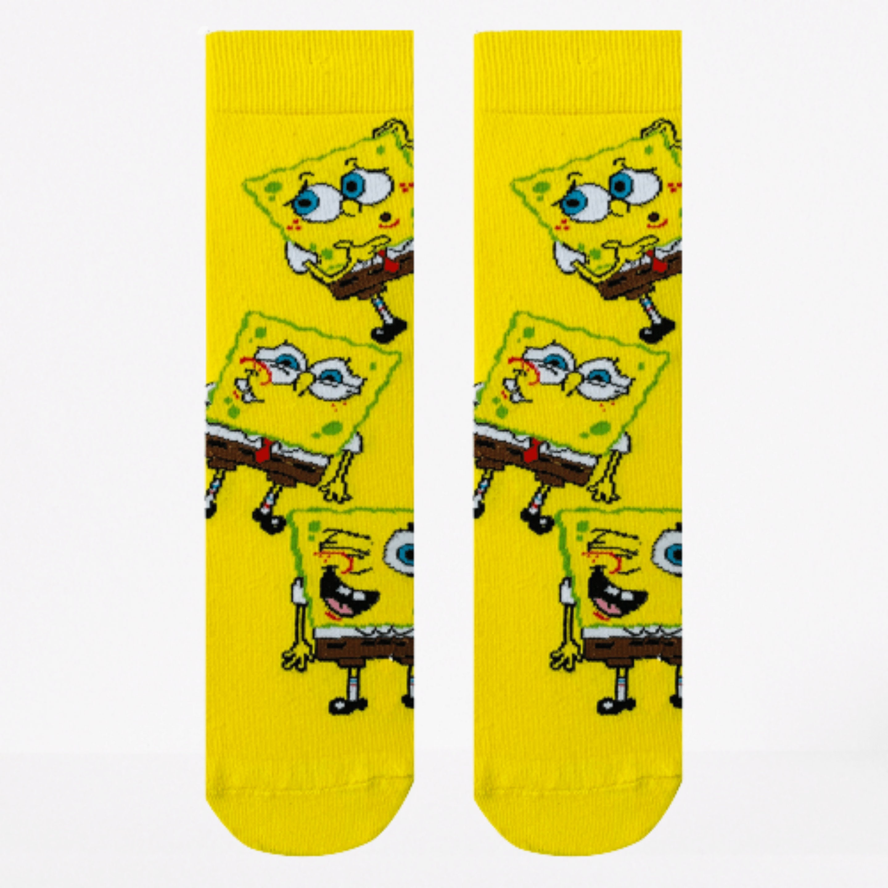 5 Piece SpongegBob Designed Print Socks Set Spongebob Pattern | Etsy