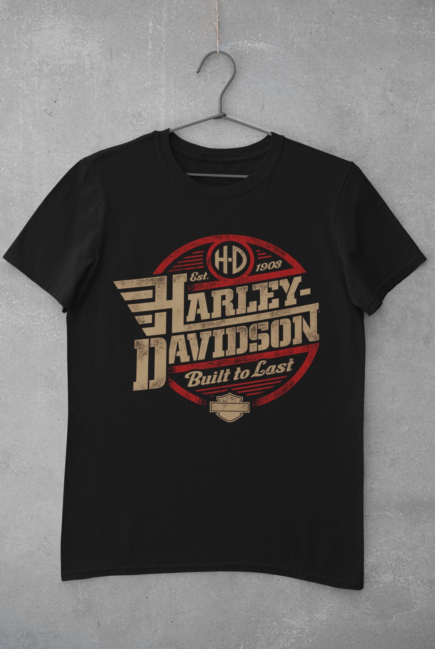 Retro Harley Davidson Unisex T SHIRT Motorcycle Pattern Etsy