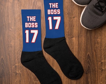 Josh Allen Socks; Premium Nfl Socks; Bills Football Socks; Buffalo Bills Socks; Bills Mafia Socks; Warm Comfortable Socks - Unisex Socks