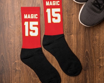Patrick Mahomes Socks; Premium Nfl Socks; Chiefs Football Socks; Kansas City Chiefs Socks; Warm Comfortable Sports Socks -- UNISEX SOCKS
