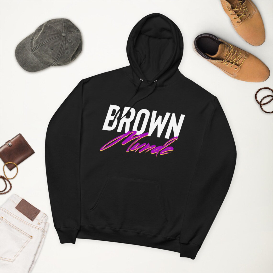 brown munde hoodie