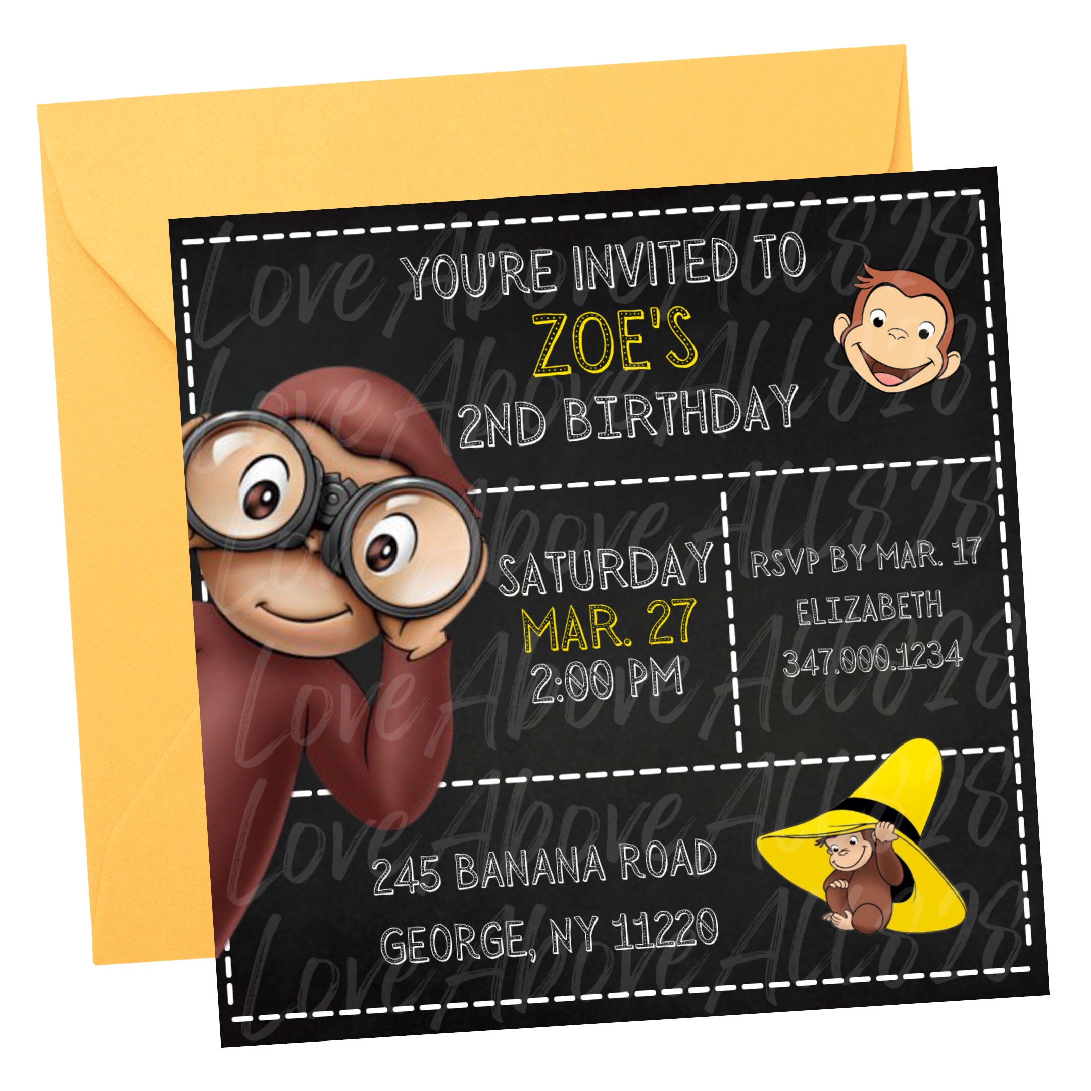 Curious Invitation Curious Birthday Invitation Etsy