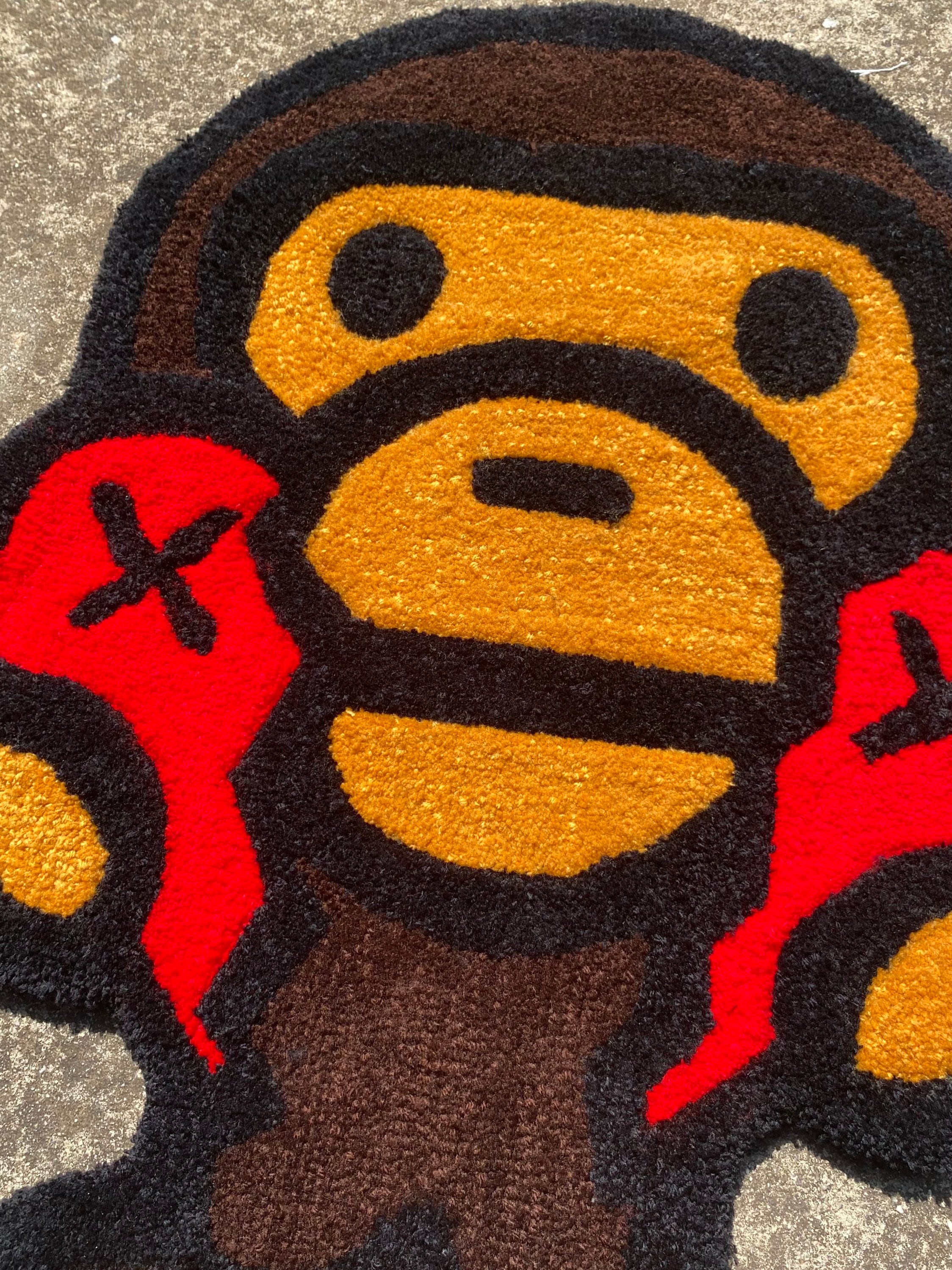 BAPE Baby Milo Hamburger Rug Multicolor - SS25 - US