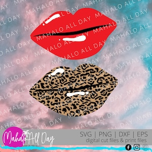 Lips SVG | Red Lips svg | Face Svg | Beauty Svg | Lips and Svg | Clip-art | Lips Clip-art | Leopard lips Svg | Lips Cut file for Cricut