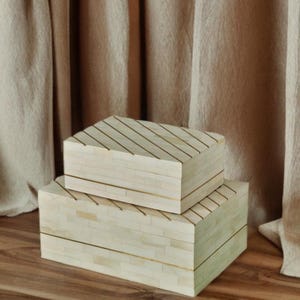 Bone Inlay Jewelry Box – White Handmade Storage Box | Decorative Keepsake Box | Jodhpur Craft | Gift for Her
