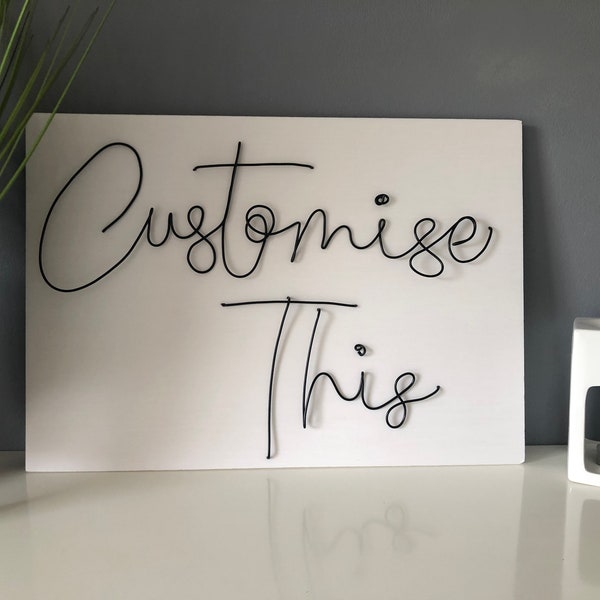 Wire Words - Etsy UK