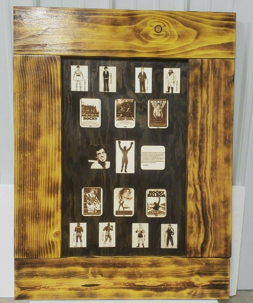 Rocky Balboa Saga Custom Laser - Art - Wall Decor - 1-of-1 Framed - 26"x24"