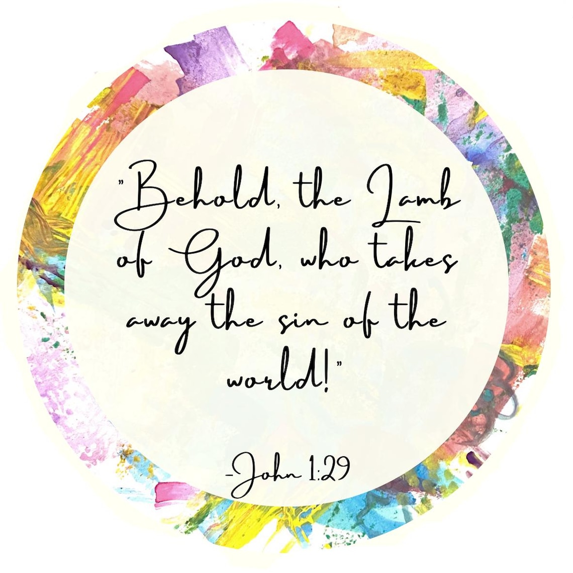 Behold, the Lamb of God Art Print - Etsy