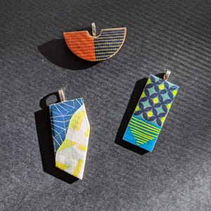 Mod design wooden pendants
