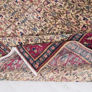 6x30 Vintage Teppich, Beige Roter Türkischer Teppich, Schlafzimmer Teppich, Oushak Teppich, Wohnzimmerteppich, Anatolischer Teppich, Antiker Handgemachter Teppich