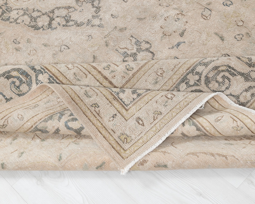 6x10 Vintage Rug, Beige Persian Area Rug, Bedroom Rug, Neutral Rug ...