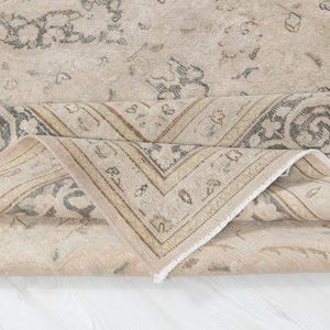 6x30 Vintage Teppich, Beige Persischer Teppich, Schlafzimmer Teppich, Neutraler Teppich, Boho Teppich, Antiker Teppich, Dekorativer Teppich