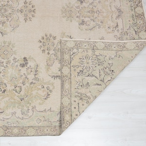 6x30 Vintage Teppich, Antiker Handgemachter Teppich, Beige Türkischer Teppich, Wohnzimmer Teppich, Schlafzimmer Teppich, Neutraler Teppich, Anatolischer Teppich