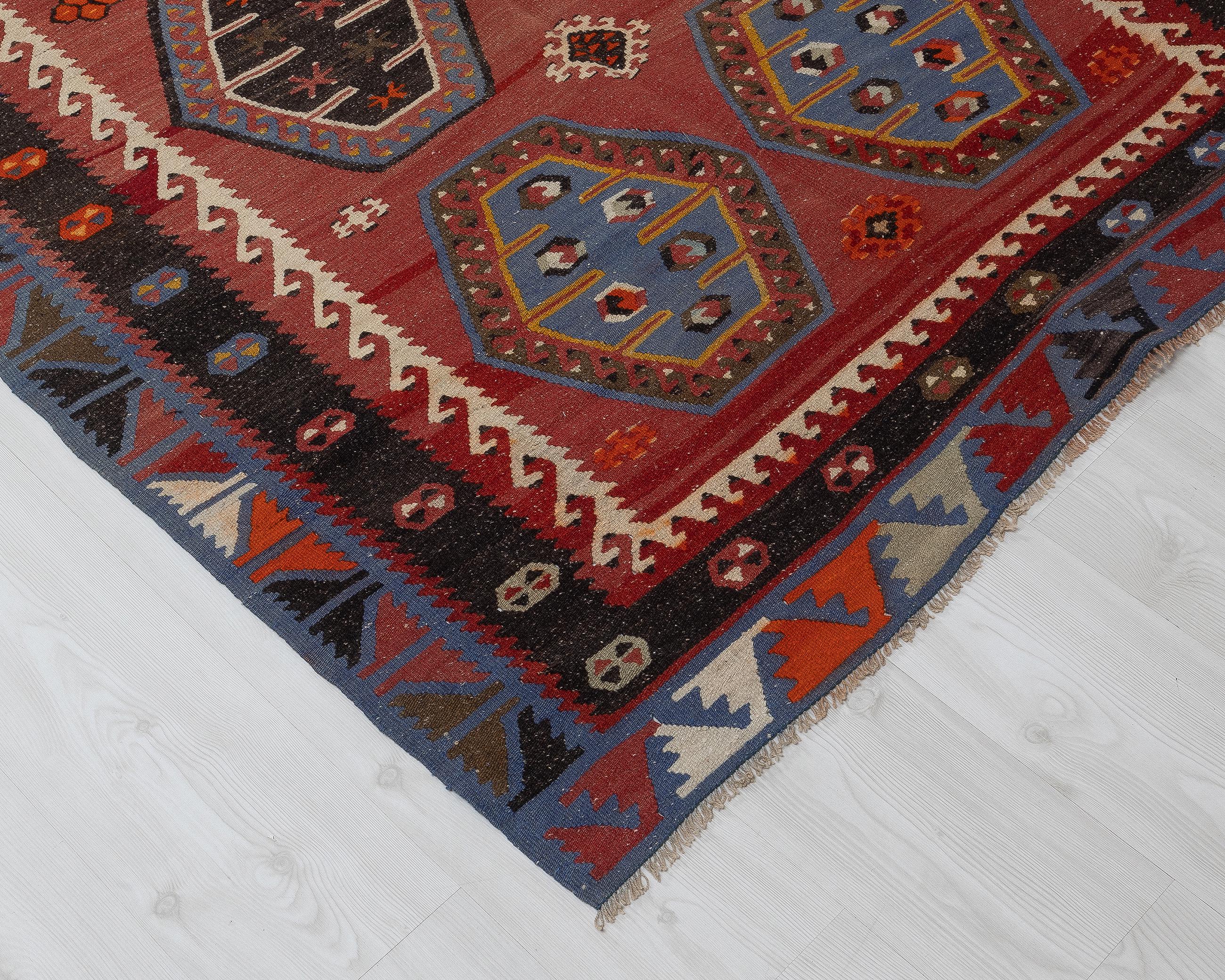 45.5×104 \"Red rose” ViNTAGE TURKiSH RUG Turkish Vintage Red Rug, Oriental Pattern Rug, Area Rugs