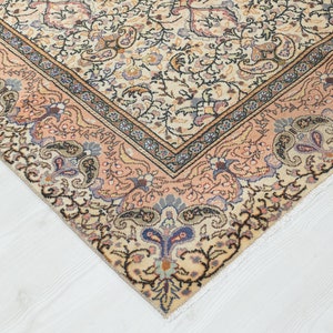 6x9 Vintage Rug, Beige Turkish Area Rug, Bedroom Rug, Neutral Rug, Living Room Rug, Boho Rug, Antique Rug, Decorative Rug, Faded Rug