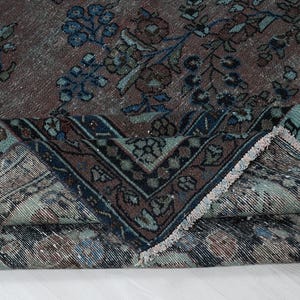10x13 Vintage Rug , Brown Persian  Rug , Antique Rug , Bedroom Rug , Living Room Rug , Oversized Rug , Original Rug ,10x13 Brown Oushak Rug