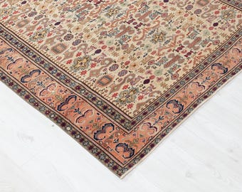 4x6 Vintage Rug , Oushak Rug , Antique Rug , Beige Rug , Small Rug , Handmade Rug , Ottoman Rug , Persian Rug , Turkish Rug , 4x6 Rug
