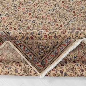 6x9 Vintage Rug, Beige Turkish Area Rug, Bedroom Rug, Neutral Rug, Living Room Rug, Boho Rug, Antique Rug, Decorative Rug, Faded Rug