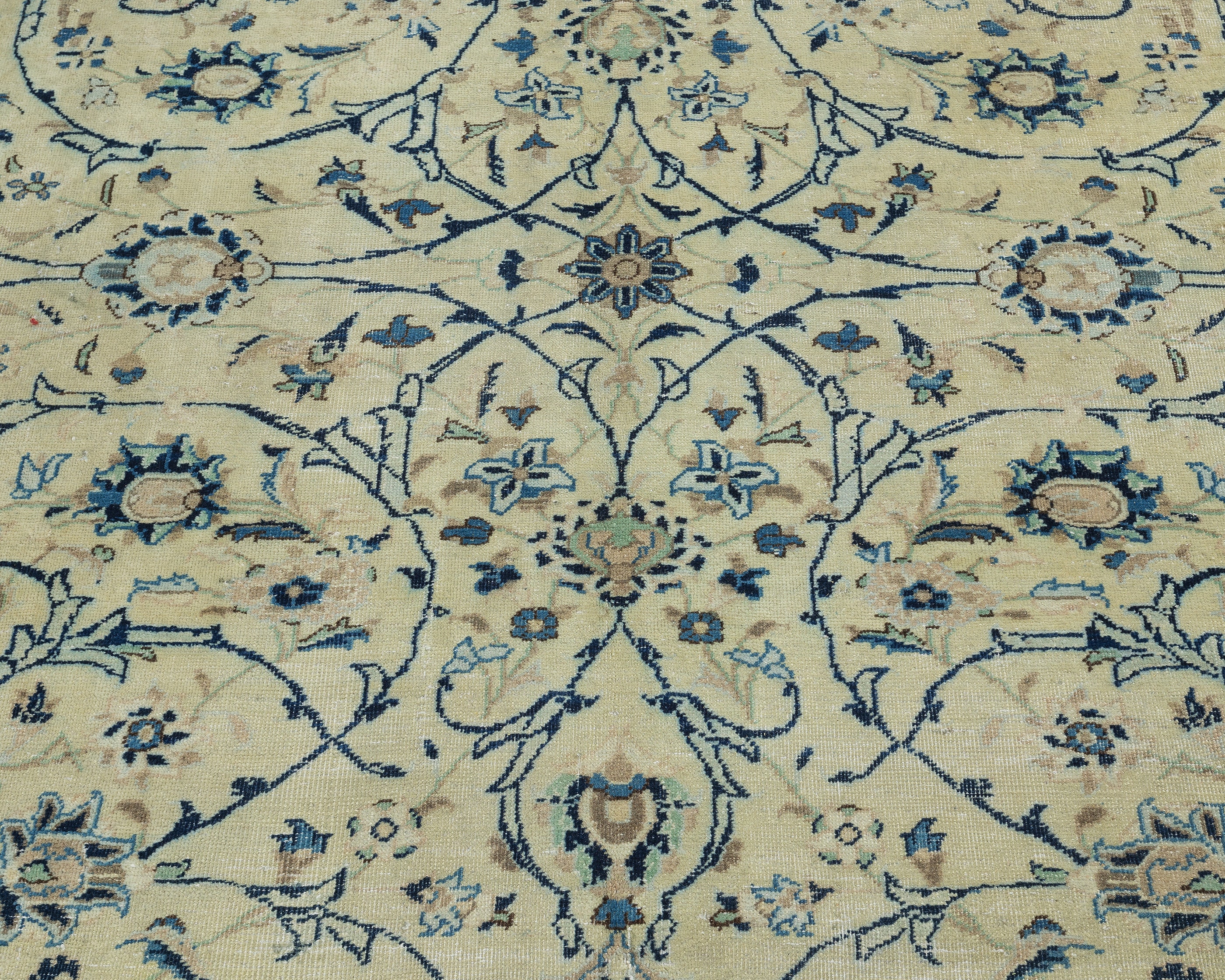 8x11 Vintage Rug , Beige Green Turkish Rug , 8x11 Oushak Rug