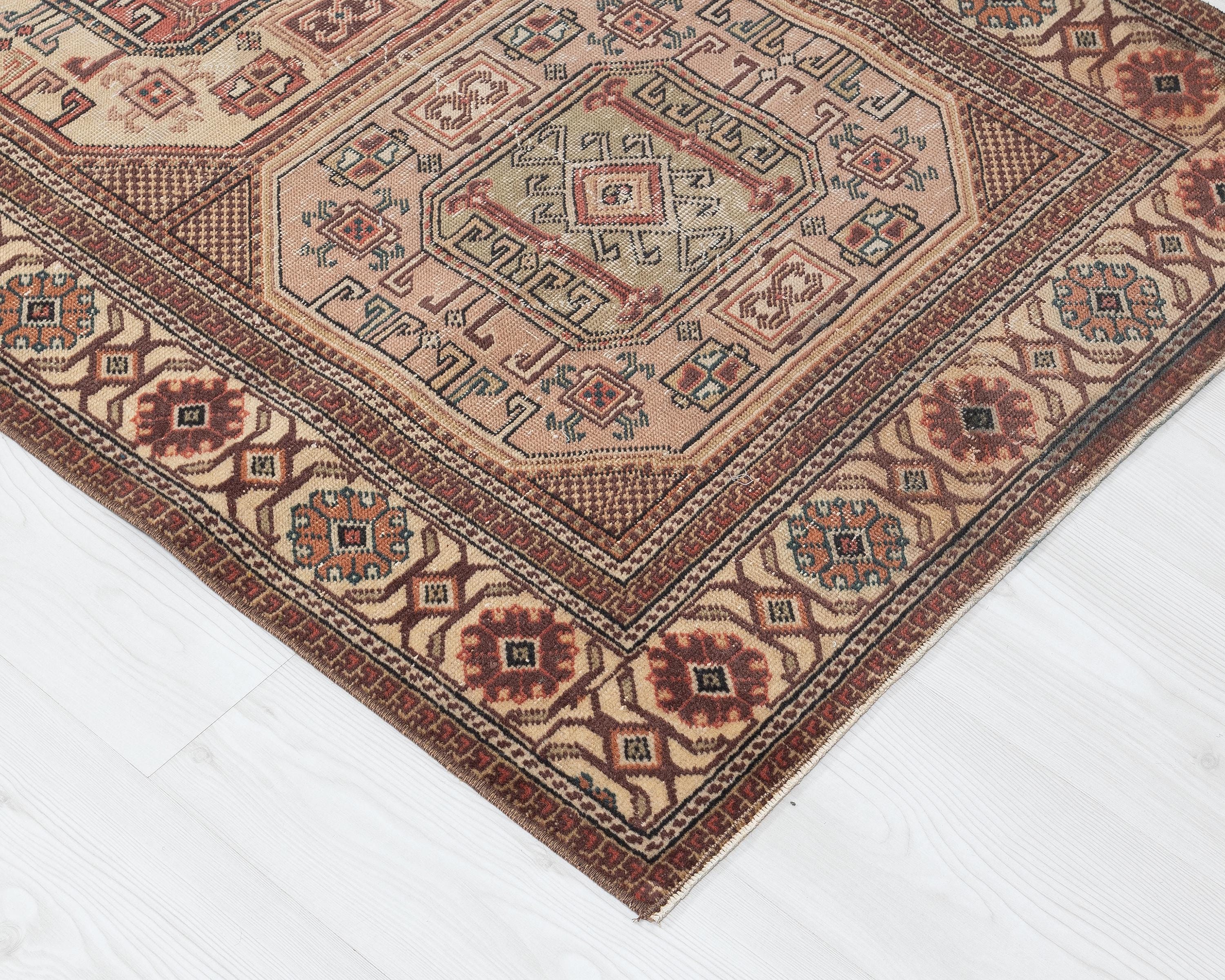 とても年代ヴィンテージ ウールラグトルコ絨毯ヤスティックラグ43cmx95cm とても年代ヴィンテージ ウールラグトルコ絨毯ヤスティックラグ