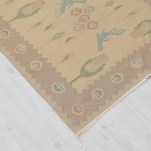 3x11 Vintage Rug , Beige Runner Rug , Turkish Rug , Antique Rug , Handmade Rug , Decorative Rug , Bohemian Rug , Oriental Rug , Kilim Rug
