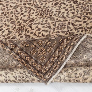 6x30 Vintage Teppich, Beige Brauner Türkischer Teppich, Türkischer Teppich für Schlafzimmer, Neutraler Teppich, Wohnzimmerteppich, Boho Teppich, Antiker Teppich, Dekorativer Teppich