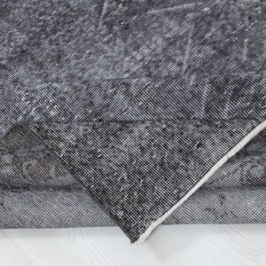 6x9 Gray Turkish Rug: Hand-Woven Wool Area Rug, Vintage Boho Style